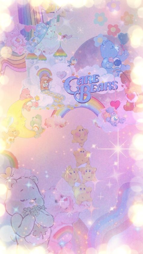 #carebears #kidcore #fyp #rainbow #foryoupage #foryou #popular #popularpage #carebearsaesthetic Care Bears Vintage, Bear Wallpaper, Kid Core, Care Bears, Bears, Rainbow