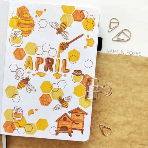 April Bullet Journal, Bullet Journal Setup, Bullet Journal Cover Page, Creating A Bullet Journal, Bullet Journal Paper, Bulletin Journal Ideas, Bullet Journal Mood, Plan With Me, Bullet Journal Aesthetic