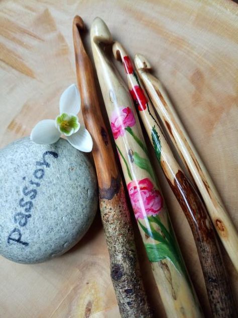 crochet mishmash crochet hook designer Handmade Crochet Hook, William Morris Patterns, Meet The Maker, Crochet Beanie Pattern, Knitting Blogs, Chunky Knit Blanket, Hexagon Pattern, Blanket Knitting Patterns, The Maker