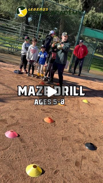 Legends Baseball & Softball on Instagram: "This drill is perfect to learn how to shuffle the proper way. We typically use this movement for younger players !! Try it out🫡  #baseball #littleleague #homerun #travelball #summercamp #fun #baseballseason #littleleaguebaseball #softball #mlb #speedball #legendsbaseball #sports" Tball Drills For Kids Fun, Softball Drills For 8u, Fun Softball Games For Practice, Baseball Drills For Kids, Softball Drills At Home, Tball Drills, Softball Drills, Baseball Drills, Softball Stuff