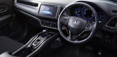 Honda HRV interior Honda Hrv Interior, Honda Vezel, Suv Comparison, Moving Van, Toyota Rav4 Hybrid, Tokyo Motor Show, Japan Picture, 2019 Ford Explorer, Upcoming Cars