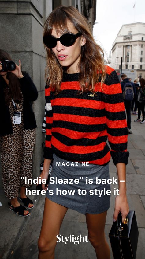 "Indie Sleaze" is making a comeback as the trend cycle shifts from Y2K to the 2010s. This style, described by British Vogue as a mix of '90s grunge and '80s opulence with a hint of eroticism, was popularized by icons like Kate Moss and Alexa Chung. Coined by trend forecaster Mandy Lee on TikTok, Indie Sleaze combines retro flair with a touch of edgy sophistication.  #IndieSleaze #FashionTrend #RetroRevival #2010sStyle #GrungeChic #KateMossStyle #AlexaChung #TikTokTrends #VintageVibes 90s New York Fashion Street Styles, Alexa Chung Festival Style, Gig Outfits Concert What To Wear, 2010 Punk Aesthetic, Alexa Chung Indie Sleaze, Indie Sleaze Style, Sassy Magazine 90s, Indie Sleaze Outfits 2024, 70s Groupie Aesthetic