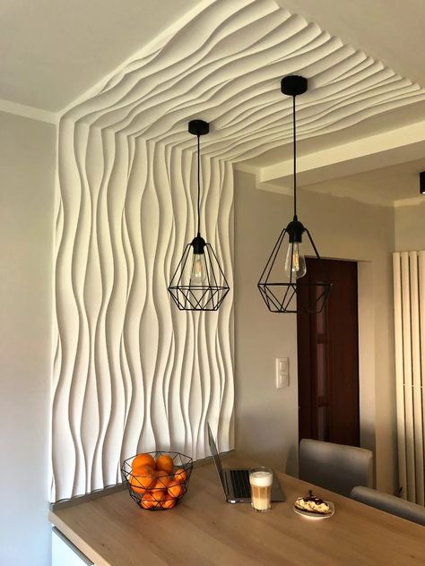 Pvc Wall Panels Designs, Gypsum Design, Window Seat Design, Gypsum Decoration, Gypsum Wall, Textured Wall Panels, Feature Wall Design, White Room Decor, Wall Panel Design