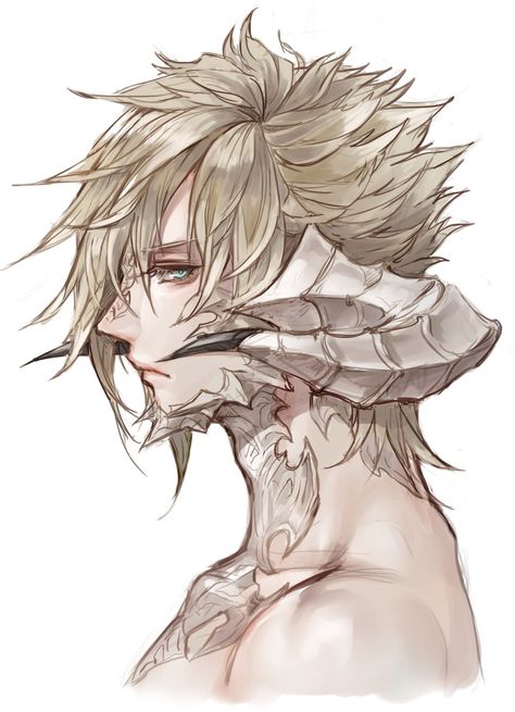 Au Ra, Persona Anime, Male Anime, Final Fantasy Artwork, Final Fantasy Art, Fantasy Races, Fantasy Creatures Art, Modern Fantasy, Concept Art Drawing