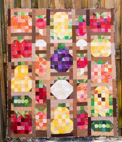 Veggie Patch BOM Quilt - Payhip Adventure Quilt, Choose Your Own Adventure, Veggie Patch, Block Of The Month, Mini Quilt, Quilt Shop, Quilt Pattern, Coloring Sheets, Quilt Patterns