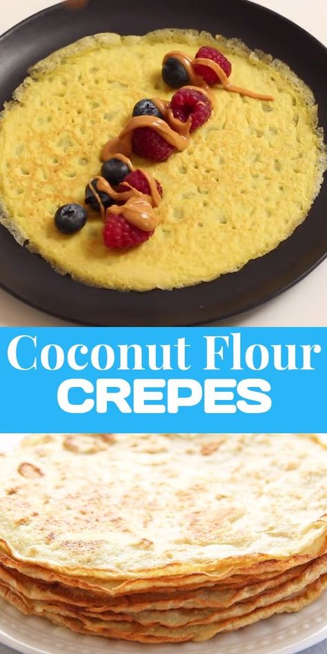 Coconut Flour Crepes Recipes, Uses For Coconut Flour, Arrowroot Powder Recipes, Almond And Coconut Flour Recipes, Coconut Flour Dessert Recipes, Coconut Flour Crepes, Keto Pizza Sauce, Dolce Poche Calorie, The Boiled Egg Diet