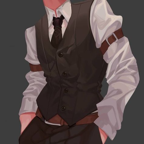 Male Oc In Suit Art, Suits Art Reference, Men In A Suit Drawing, Suit Vest Drawing Reference, Dnd Clothes Aesthetic, Old Fashion Male Clothes, Suit Shirts Men, Suit Oc Male, Long Coat Drawing Reference