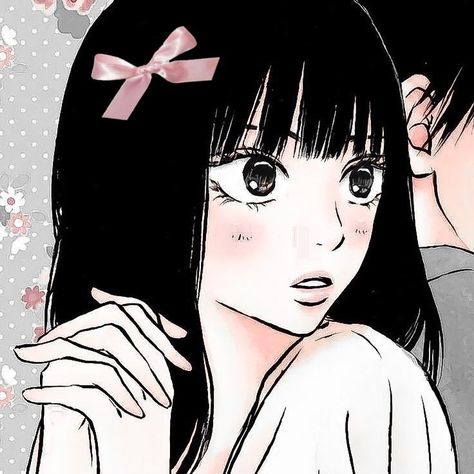 Sawako Pfp Icon Coquette, Sawako Matching Pfp, Sawako Coquette, Coquette Matching Pfp, Kimi Ni Todoke Pfp, Sawako Pfp, Matching Wallpaper, Widget Icon, Cute Profile Pictures