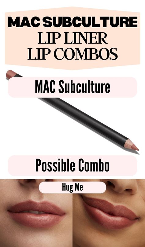 Discover gorgeous nude MAC lipstick shades to wear in combination with the beautiful MAC Subculture lip liner on pale skin, fair skin and up to medium skin - from Hug Me to the Nymphette lipglass, you'll find here some of the best nude MAC lip combos! best mac cosmetics products | best mac lip products | best mac lipstick shades for fair skin | best mac lipstick shades for indian skin | best mac lip liner shades | brown mac lipstick swatches | nude mac lipstick swatch | best brown mac lip liner Brown Mac Lipstick, Lipstick Combinations, Mac Whirl Lip Liner, Mac Boldly Bare, Lip Combinations, Lip Liner Drugstore, Lipstick Combos, Whirl Lip Liner, Brown Lipstick Shades