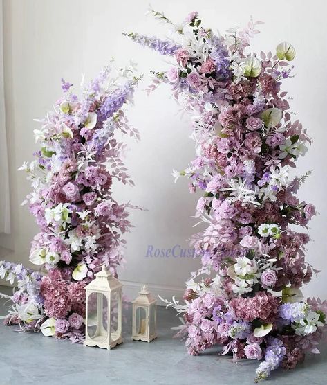 Purple wedding flowers