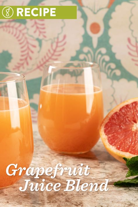 Sweet, but not too sweet. A well-balanced flavor profile with metabolism-boosting benefits. This is the recipe you've been waiting for! | goodnature.com/recipes #coldpressedjuice #rawjuice #juicerecipes Grapefruit Juice Recipe, Cold Pressed Juice Recipes, Fresh Juice Recipes, Raw Juice, Non-dairy Milk, Pressed Juice, Juice Recipe, Cold Pressed Juice, Juice Recipes