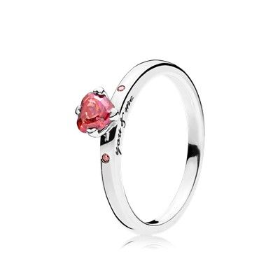 Add new meaning to your digits with this elegant solitaire-style ring. It features a heart-shaped  stone and the engraving “You & Me.” Wear yours solo or stacked. Solitaire Ring Designs, Rings Pandora, Sterling Silver Promise Rings, Titanium Wedding Rings, Pandora Rings, Charm Rings, Silver Pieces, Pandora Jewelry, San Valentino