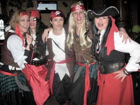 Pirates Of The Caribbean Group Costumes, Group Pirate Costumes, Group Halloween Costumes Pirates, Pirates Group Costume, Pirate Group Costume, Halloween Group, Team Costumes, Group Of 8, Pirate Halloween Costumes