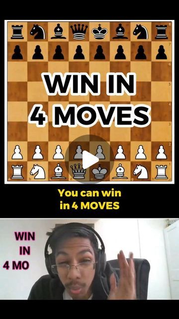 Goofy Chess Traps on Instagram: "CHESS CHEATCODE to win in 4 moves #chess" Chess Winning Moves, How To Win Chess In 4 Moves, How To Win Chess In Two Moves, Chess Tricks To Win, How To Win In Chess, Chess Moves To Win, Diy Chess Pieces, How To Win Chess, Chess Opening Moves