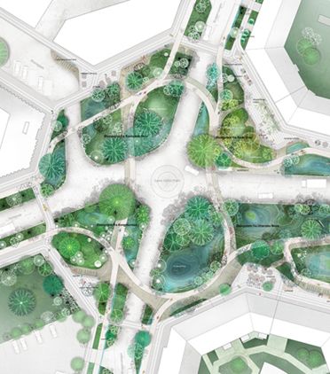 Parking Plan, Landscape Architecture Plan, Henning Larsen, Concept Diagram, Architecture Graphics, Landscape Design Plans, Landscape Plan, Landscape Architecture Design, Plan Drawing