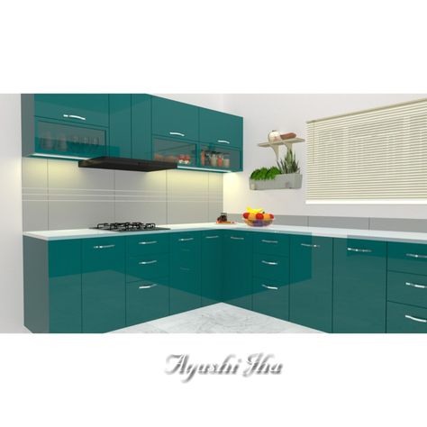 Minimalistic design ( colour theme - Teal and white) Mangal Sutra, Blue Furniture, Colour Theme, Kitchen Design Plans, Kitchen Furniture Design, Aari Work, Homescreen Wallpaper, Minimalistic Design, Design Kitchen