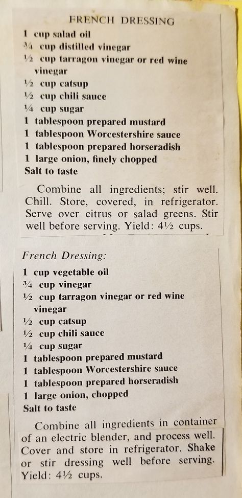 California French Dressing Recipe, How To Make French Dressing, Home Made French Dressing Recipe, Diy French Dressing, Swiss Salad Dressing Recipe, Homemade French Dressing Recipes, French Salad Dressing Recipes, French Salad Dressing, French Dressing Recipe