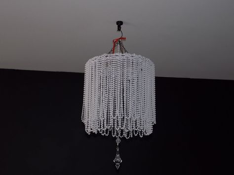 DIY Bead Chandelier Chandelier Cheap, Diy Beaded Chandelier, Locker Chandelier, Christmas Chandeliers, Miniature Chandelier, Homemade Chandelier, Tree Chandelier, Capiz Chandelier, Chandelier Centerpiece