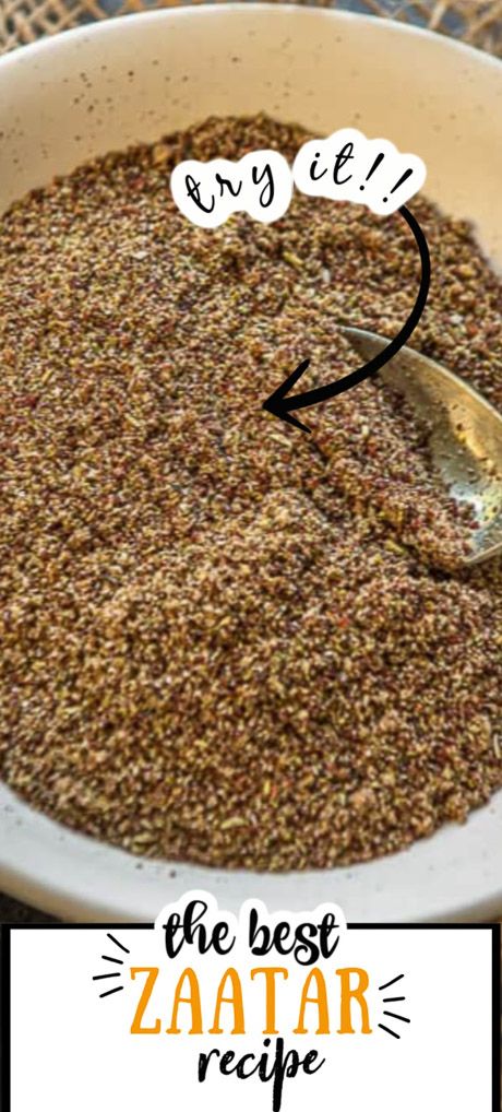 Good Protein Foods, Zaatar Recipe, Zaatar Spice, Homemade Spice Mix, Spice Blends Recipes, Spice Mix Recipes, Za Atar, Eastern Cuisine, Homemade Spices