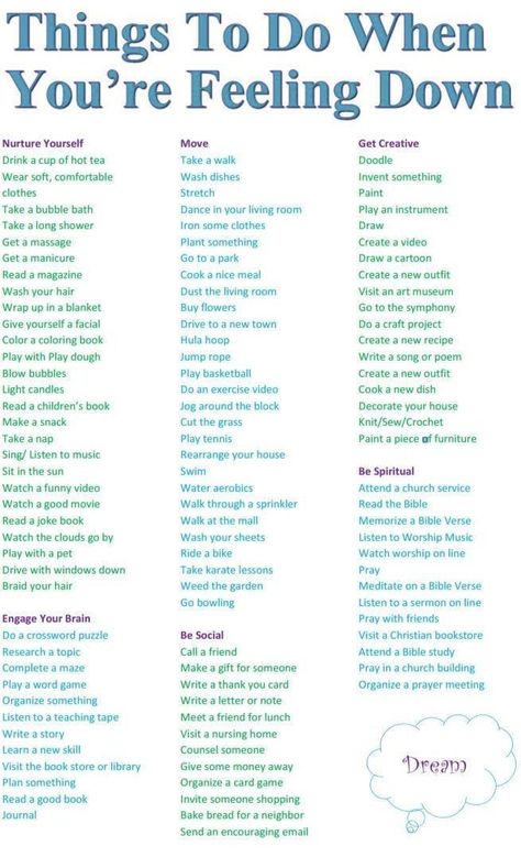 What to do when you’re feeling down #sadness #positivity Tenk Positivt, When Youre Feeling Down, Things To Do When Bored, Vie Motivation, Self Care Activities, Mental And Emotional Health, Feeling Down, Healthy Mind, Coping Skills