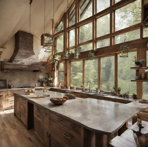 Sky Light Ideas Glass Roof, Skylight Kitchen, Earthship, Glass Roof, Glass Ceiling, Green Kitchen, Vaulted Ceiling, Dream Kitchen, A Girl