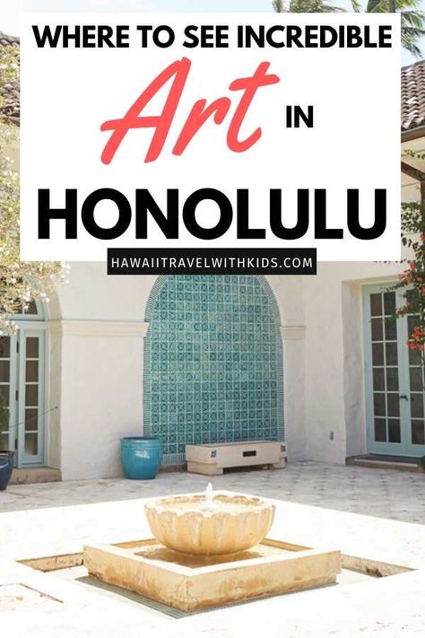 Did you know Oahu has an incredible art museum? If you are looking for a fun, indoor things to do on Oahu, head to the Honolulu Museum of Art. This Honolulu attraction has an extensive collection featuring Asian, European, and Hawaiian artists. | Things to Do in Hawaii | Hawaii Travel with Kids #oahu Things To Do On Oahu, Indoor Things To Do, Kid Friendly Resorts, Things To Do In Hawaii, Hawaiian Artists, Oahu Vacation, Oahu Travel, Usa Destinations, Incredible Art