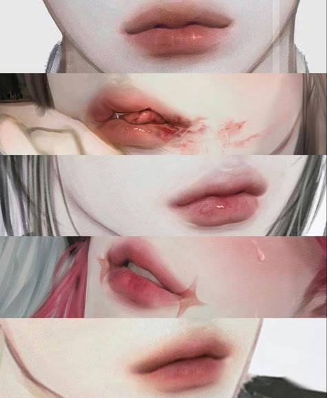 Get Fuller Lips Naturally, Fuller Lips Naturally, Fuller Lips, 얼굴 드로잉, Mouth Drawing, Digital Art Beginner, Lips Drawing, Artist Illustration, Digital Painting Tutorials