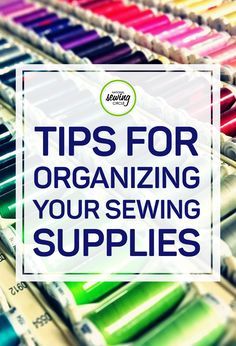 Leah Rybak gives us some tips on how we can be more organized with our embroidery and sewing supplies. By simply using hair ties, we can organize and color code our supplies. Watch this quick sewing tip and learn some simple tricks for organizing your own sewing supplies. Organize Sewing Supplies, Be More Organized, Machine Storage, Sewing Circles, Sewing Room Organization, Storage Tips, Trendy Sewing, Beginner Sewing Projects Easy, Embroidery Supplies