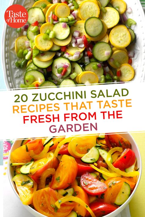 Pickled Zucchini Salad, Cucumber Zucchini Salad, Zucchini Recipes Cold, Zucchini Salad Recipes Summer, Summer Salads With Zucchini, Cold Zucchini Recipes, Fresh Zucchini Salad, Zucchini And Basil Recipes, Courgette Salad Recipe