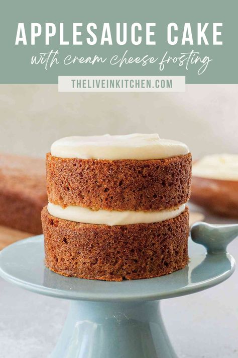 Vegan Hummingbird Cake, Healthy Smash Cake, Healthy Frosting, Smash Cake Recipes, Baby Cake Smash, Applesauce Cake, Hummingbird Cake, Spice Cake Mix, Cake With Cream Cheese Frosting