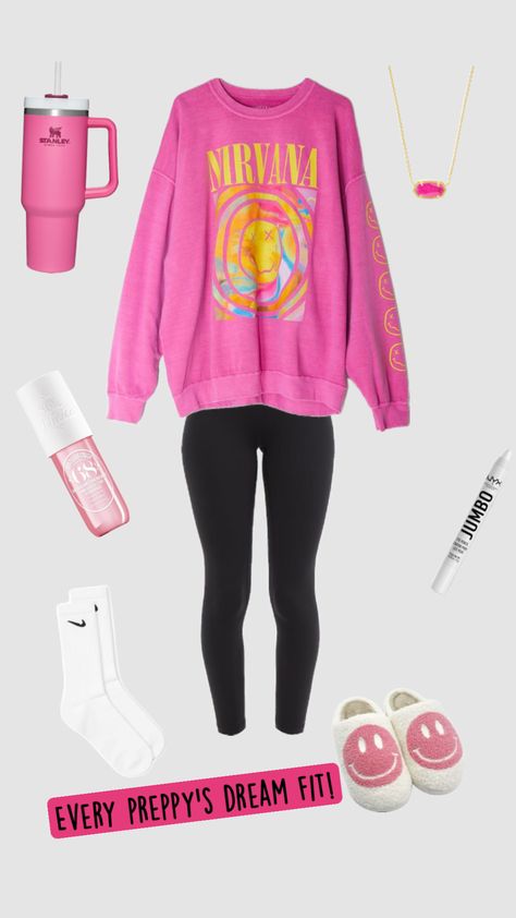 Every preppy’s dream fit!🌺🦩🍉🧿🥑🛍️🌅 #preppy #outfitinspo #aesthetic #cute #nirvana #preppyfit #preppyaesthetic #preppybrands #brands #nike Aurora Fashion, Preppy Brands, Aesthetic Cute, Preppy Aesthetic, Nirvana, Your Aesthetic, Energy, My Style, Nike