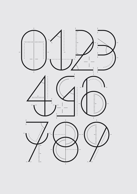 Numbers Typography, Inspiration Typographie, Illustration Design Graphique, 달력 디자인, Typography Images, Graphisches Design, 타이포그래피 포스터 디자인, Cool Typography, Number Design