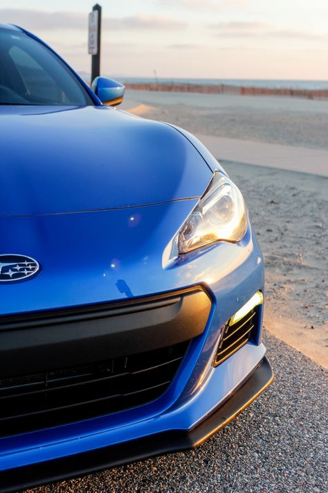 Subaru Brz Blue, Beach Roadtrip, Brz Car, Life Sayings, Beach At Sunset, Girls Beach, Car Pics, Sport Car, By The Beach