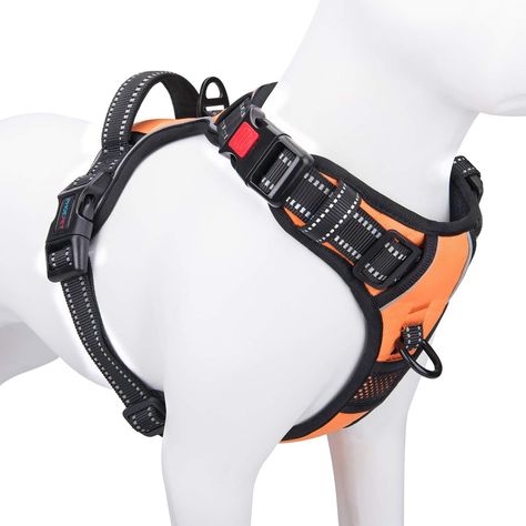 PHOEPET No Pull Dog Harness Medium Reflective Front Clip Vest Dog Must Haves, No Pull Dog Harness, Reflective Dog Harness, Reflective Vest, Going For A Walk, Dog Vest Harness, Dog Essentials, Useful Items, Two Fingers