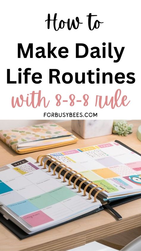 how to make daily routine Day Organizer Time Management, How To Organize Your Day Routine, Daily Planner Pages Printable Free, Daily Time Blocking Printable Free, Healthy Daily Routine Schedule, Productive Day Routine Schedule, Daily Routine Schedule For Women, Daily Organizer Planner, Productivity Desk Setup