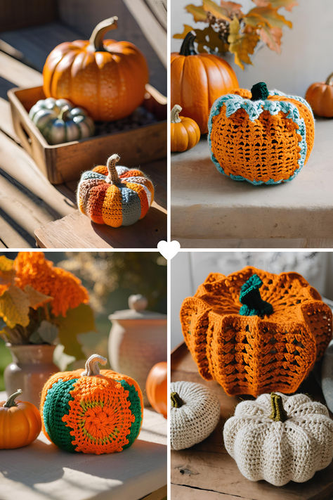 Crochet these irresistibly cute granny square pumpkins to add a cozy, handmade touch to your fall decor! With four creative design ideas, this pattern offers a fun twist on the classic granny square, turning it into adorable pumpkins perfect for autumn. Whether you’re a beginner or an experienced crocheter, these pumpkins are easy to make and add a timeless charm to your seasonal decorations. Use them for garlands, table centerpieces, or gifts, and enjoy a fun crochet project that celebrates the Square Pumpkin, Crochet Projects To Sell, Classic Granny Square, Patterns For Crochet, Creative Design Ideas, Granny Square Projects, Crochet Baby Booties Pattern, Fall Crochet, Baby Booties Pattern