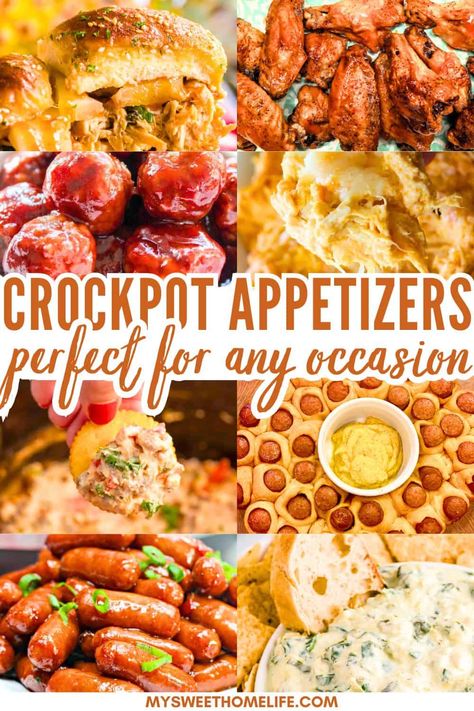 Effortless entertaining is just a crockpot away! Discover these 25 favorite appetizer recipes perfect for any occasion. Host Snack Ideas, Easy Fresh Appetizers, Hot Crockpot Appetizers, Easy Tailgate Meals, Crockpot Foods For Party, Easy Crockpot Recipes Appetizers, Appetizer Recipes Tailgate, Appetizer Side Dishes, Taste Of Home Recipes Appetizers