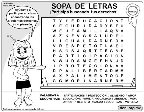 Ficha online de Los derechos de los niños para Tercero de primaria. Puedes hacer los ejercicios online o descargar la ficha como pdf. International Children's Day, Teaching Spanish, Math For Kids, School Subjects, Online Workouts, Google Classroom, Abc, Word Search Puzzle, Instagram