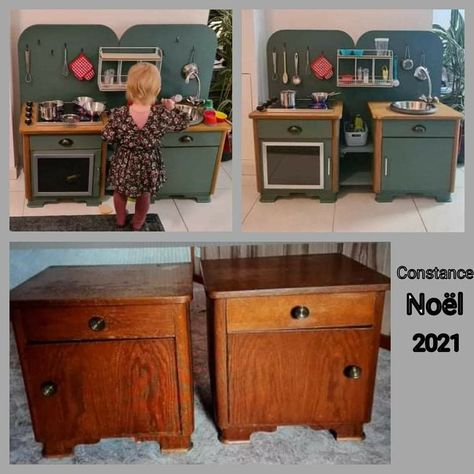 Functional Kids Kitchen, Diy Kids Kitchen Ideas, Diy Kids Kitchen Set, Diy Kids Play Kitchen, Diy Kids Kitchen, Toddler Kitchen, Kids Play Kitchen, Diy Play Kitchen, Diy Kids Toys