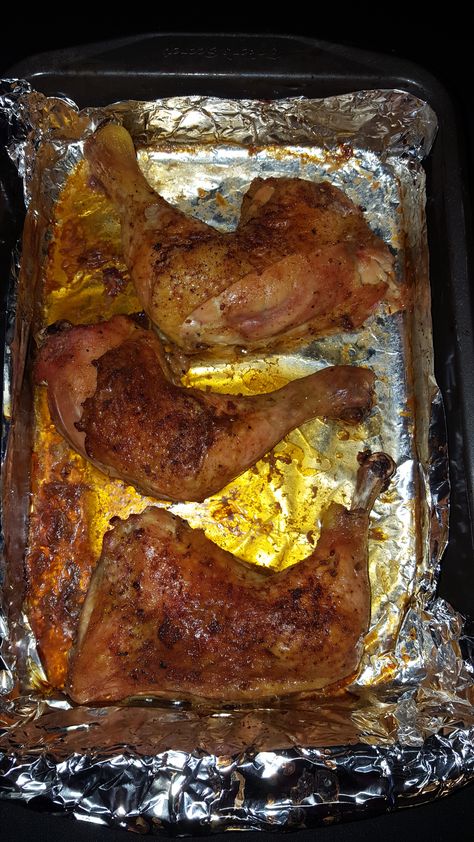 Baked Chicken Leg Quarters, Crispy Baked Chicken Legs, Huge Chicken, Leg Quarters, Chicken Leg Quarters, Crispy Baked Chicken, Glass Baking Dish, Chicken Legs, Chicken Dishes Recipes