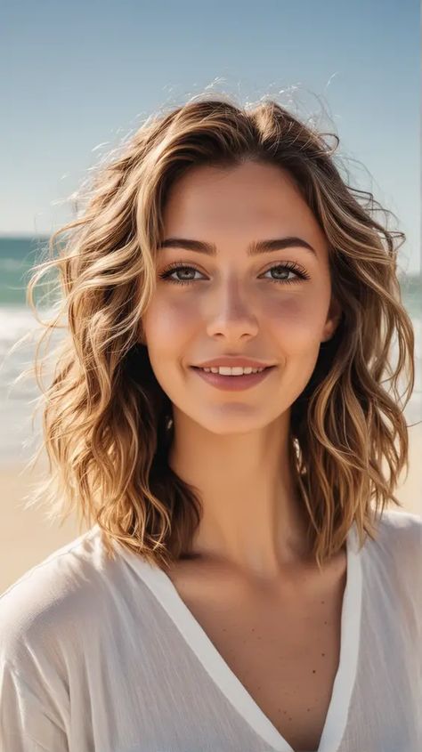 20 Summer Haircuts Guide: Trendy Styles for All Hair Lengths Haircuts For Medium Hair Wavy, Natural Wavy Haircut, Trendy Haircuts For Medium Hair, Medium Hair Wavy, Haircuts Guide, Curly Taper Fade, Summer Haircut, Chin Length Cuts, Summer Haircuts