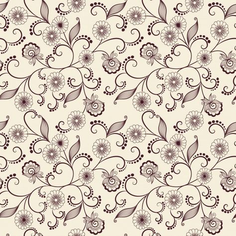 Vector flower seamless pattern background. elegant texture for backgrounds. classical luxury old fashioned floral ornament, seamless texture for wallpapers, textile, wrapping. Free Vector | Free Vector #Freepik #vector #freebackground #freepattern #freeflower #freevintage Background Designer, Paisley Doodle, Flower Seamless Pattern, Colorful Frames, Vector Flowers, Seamless Textures, Vector Illustration Design, Original Wallpaper, Pattern Background