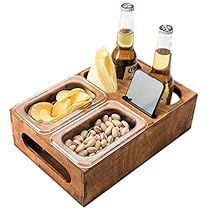 Couch Organizer, Wooden Beer Caddy, Fathers Day Gift Basket, Wood Beer, Wine Bottle Glasses, Beer Carrier, Beer Caddy, Snack Holders, Beer Box