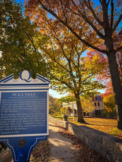 Peace Field in Quincy, Massachusetts. Home of John Adams and John Quincy Adams. Quincy Massachusetts, Massachusetts Home, Abigail Adams, John Quincy Adams, Marble House, John Adams, Adams Family, Newport Rhode Island, The Cliff