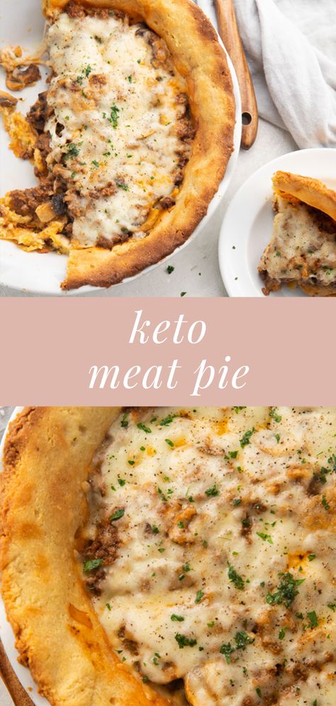 Keto Pie Crust, Keto Pie, Keto Meat, Beef Pot Pies, Meat Pie Recipe, Low Carb Meats, Savory Pies Recipes, Pie Easy, Healthy Meats