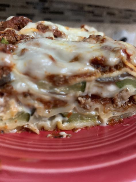 Red and White Lasagna - Easy — T&L Eat Well Red And White Sauce Lasagna, Red And White Lasagna, Red And White Lasagna Recipe, White Lasagna Recipe, White Sauce Lasagna, White Lasagna, Mushroom Lasagna, No Boil Lasagna, Italian Cheese