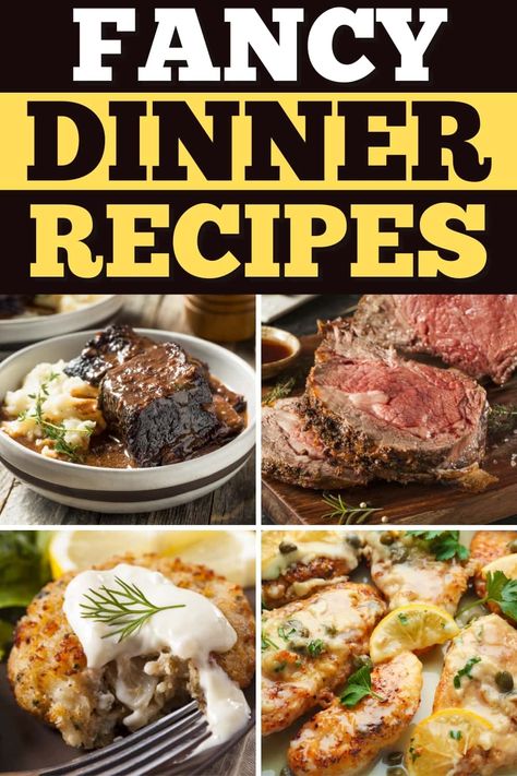 Dinner Recipes To Impress, Easy Fancy Dinner Recipes, Easy Fancy Dinner, Dinner Party Mains, Fancy Dinner Recipes, Fancy Dishes, Date Night Recipes, Gourmet Dinner, Dinner Party Menu