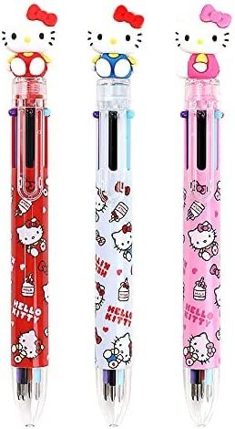 1PC 0.7mm 6-Color Multicolor Pen 6 Colors : Black, Blue, Red, Orange, Green, Purple Cute Hello Kitty Figure is detachable. *Figure is not an eraser.* Approx. Height : 6.5" Officially Licensed #HelloKitty #Back2School #Pen Erin Condren Design, Hello Kitty School, Girl School Supplies, Orange Green Purple, Cat Pen, Purple Cute, Hello Kitty Videos, Cute Cat Face, Kawaii Pens