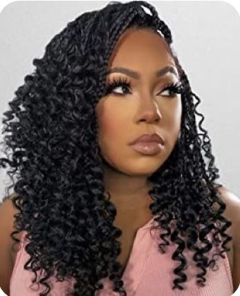 Marley Hair Crochet, Crochet Braids Straight Hair, Braid Hair Dos, Crochet Weave Hairstyles, Crochet Hair Curly, Boho Box Braids, Black Box Braids, Braiding Hair Extensions, Short Box Braids Hairstyles