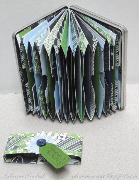 Aspiring to Creativity: Repurposing a Metal DVD Case to a Mini-Album or Organizer - Scrapbook Parade Class Cd Case Crafts, Dvd Case Crafts, Dvd Craft, Diy Dvd, Dvd Cases, Album Tutorial, Altered Tins, House Keeping, Dvd Storage